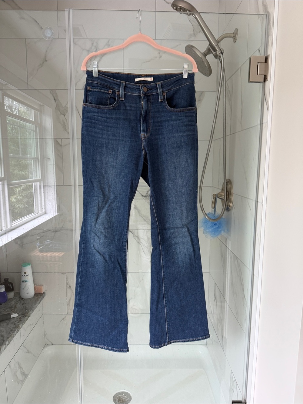 Levi's Dark Blue Wide-Leg Flare Jeans